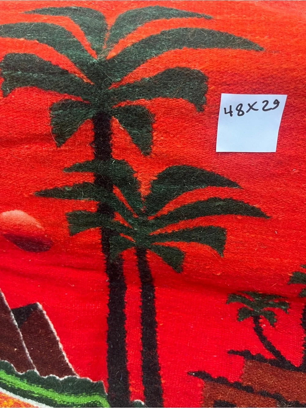Vintage-Inspired Red Desert Tapestry Wall Art